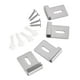 thumbnail image 3 of 4 Piezas Clips De Espejo De Acero Inoxidable Clips De Retención Pesados Para Montaje En Pared Plata L, 3 of 5