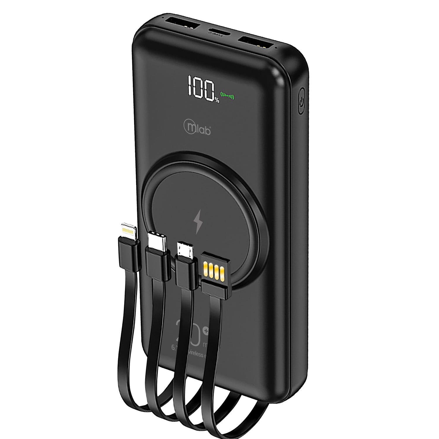 Power Bank Inalambrico Bateria Externa 20000mah Mlab