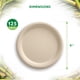 thumbnail image 3 of Platos compostables Alitte de fibra de caña de azúcar de 9" - 125 unidades, 3 of 6
