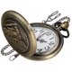 thumbnail image 1 of Reloj de bolsillo Realpoo de cuarzo, bronce, analógico, números arábigos, con cadena, 1 of 6