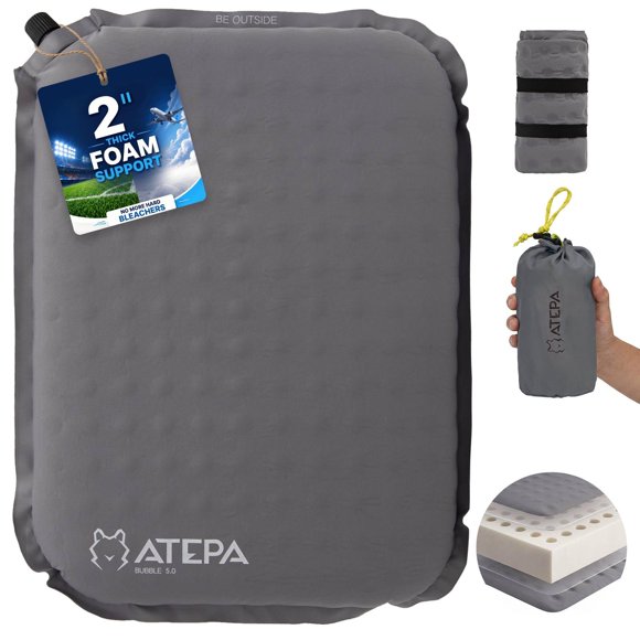 Almohadilla Inflable Auto-Inflable Portátil ATEPA 38x28x5 cm