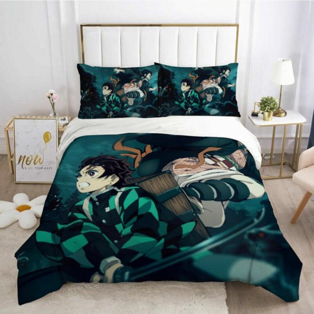 Animation Fans Birthday Gift Quilt Duvet Cover Set Pillowcase Children 3-Piece Bedding Set