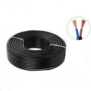 Electricastore - Cable Cordon Eléctrico Negro 5M 2X075Mm