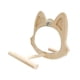 thumbnail image 5 of Espejo para pájaros con percha, soporte de madera para percha de pájaros, espejo de madera para pájaros para estar de pie, masticar, accesorios para a, 5 of 5