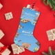 thumbnail image 4 of Bimi Boo y Amigos Tema: Calcetines de Navidad, fino lino blanco para colgar en escaleras y chimenea, decoración navideña para el hogar, regalo de Navidad. 45cm × 32cm, 4 of 5