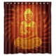 thumbnail image 1 of Cortina de ducha con estatua de Buda, juego de cortina de baño con ganchos, tamaño 66 x 72 pulgadas, 1 of 3