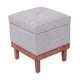 thumbnail image 1 of Pouf Baúl Emilia Gris Claro Omega 45x45x46 cm, 1 of 3