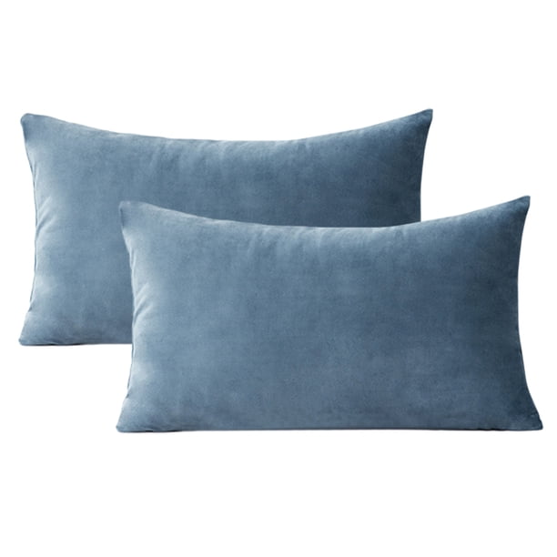 Funda de almohada de terciopelo con cremallera, funda de almohada de franela de felpa súper suave y cómoda con cremallera