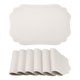 thumbnail image 1 of Juego de 6 manteles individuales de cuero para mesa de cocina, decorativos, lavables, resistentes al calor, manteles individuales resistentes, beige gris, 45*30 cm, 1 of 6