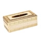 thumbnail image 5 of Caja De Pañuelos De Estilo Europeo, Soporte De Papel Para Servilletas Para Decoración De Mesa Del Hogar, Dorado Y Beige, 5 of 5
