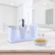 thumbnail image 3 of Xiao Hua Juego de Accesorios de Baño de 5 Piezas, Incluye Dispensador de Jabón con Bomba, Portacepillos de Dientes, Vaso de Vidrio y Caja de Jabón, Juego de Bandeja de Baño para Ducha, Juego de, 3 of 4