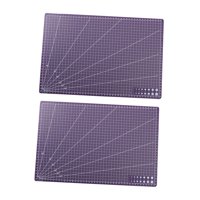 Bothyi - 2 Alfombrillas De Corte, Almohadillas De Corte, Tablas De Cortar Para Modelos De Cuero, Proyectos De Arte Diy, Violeta