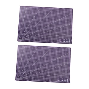 Bothyi - 2 Alfombrillas De Corte, Almohadillas De Corte, Tablas De Cortar Para Modelos De Cuero, Proyectos De Arte Diy, Violeta