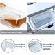 thumbnail image 3 of Contenedor hermético vidrio templado 7u, transparente, 3 of 3