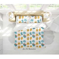 Milsleep - 3D Cartoon Animal Monsters Pattern Quilt Cover Set Bedding Set Duvet Cover