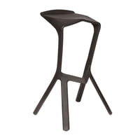 Concepts Life - Silla Taburete Bar Apilable Negro 51X42X81Cm