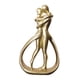 thumbnail image 3 of Escultura De Amantes De La Estatua De Pareja Para Gabinete De Entrada De Mesa Decoración Del Hogar Oro, 3 of 3