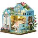 thumbnail image 1 of Kit de casa en miniatura BenBen Garden Tea House con muebles y LED, 1 of 7