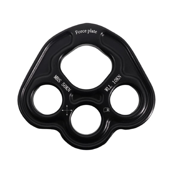 Paw Rigging Plate Sistema De Aparejo Multiusos Equipo De Escalada Ligero Negro