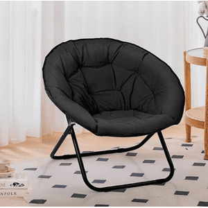 Mundo Shopping - Silla Redonda Plegable Negra