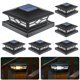 thumbnail image 1 of Luces solares para tapas de postes APONUO 14,5 × 14,5 × 7 cm IP44 impermeables, 1 of 7