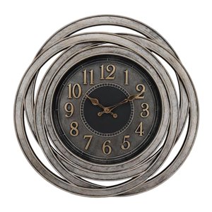 Magideal - Reloj De Pared Impermeable De 49,5 Cm Jardín Al Aire Libre Regalo De Inauguración De Fácil De Leer Puntero Preciso Silencioso Para Sala De Es