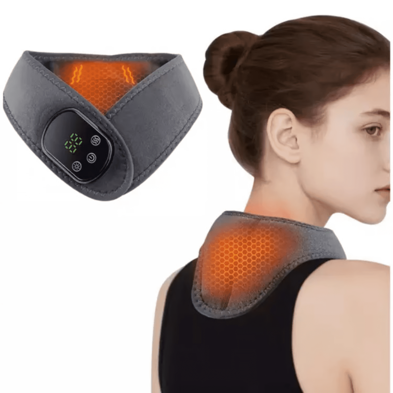 Movi - Masajeador Y Calentador De Cuello, 2 En 1