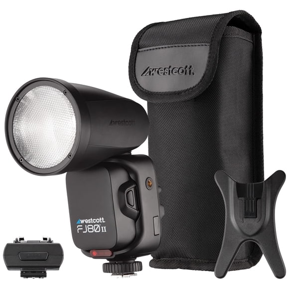 Speedlight Westcott FJ80 II M universal de 80 W con adaptador Sony
