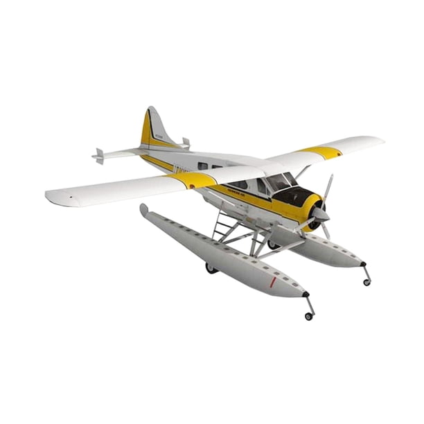 Rompecabezas 3D DIY Ensamblar Modelo Avión Kits de Construcción Coleccionables Sin Terminar Avión de Agua 1:32 Modelo de Hidroavión para Adultos Hombr , Blanco, 45cm