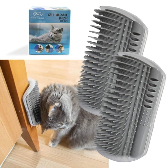 Cepillo Esquinero Yuntop para Gatos, 2 Piezas con Catnip