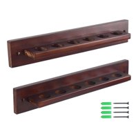Magideal - Estante Para Tacos De Billar, Montaje En Pared, Estante De Madera Para Ahorrar Espacio, Soporte Para Palo De Billar, Soporte Para Tacos De Billar Para