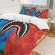 thumbnail image 1 of Navy Blue Ruby Bape Shake Camo Comforter Set Soft 3 Pcs Twin Bedding Sets Thicken for All Season, 1 of 5