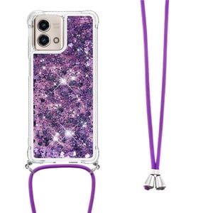 Funda Foxdock Para Motorola Moto G Stylus 5G 2023 Con Cuerda Ajustable, Brillo Líquido, Protección Antigolpes Y Lente – Ideal Para Regalo