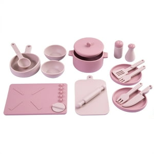 Bebesit - Cocina De Juguete Montessori Silicona Rosada