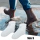 thumbnail image 3 of REGALWOVEN Par Unisex Impermeable Reutilizable Cubiertas para Zapatos de Lluvia Botas Altas hasta el Tobillo Antideslizantes S Blanco Mate, 3 of 7