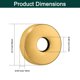 thumbnail image 2 of Brida para brazo de ducha BathAce de acero inoxidable dorado de 2 cm, 2 of 6