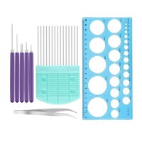 Bothyi - Herramienta De Filigrana De Papel, Kit Ranurado, Bolígrafo Rizador De Bricolaje, 8 Piezas Con Peine