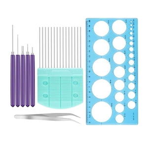 Bothyi - Herramienta De Filigrana De Papel, Kit Ranurado, Bolígrafo Rizador De Bricolaje, 8 Piezas Con Peine