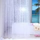 thumbnail image 1 of Cortina de ducha blanca transparente, impermeable, 100% PEVA con ganchos, tela, transparente, 120x200cm, 1 of 5