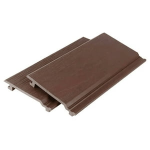 Klik Muebles - Pack De 5 Revestimientos Siding Plano Wpc Exterior Color Madera Oscura