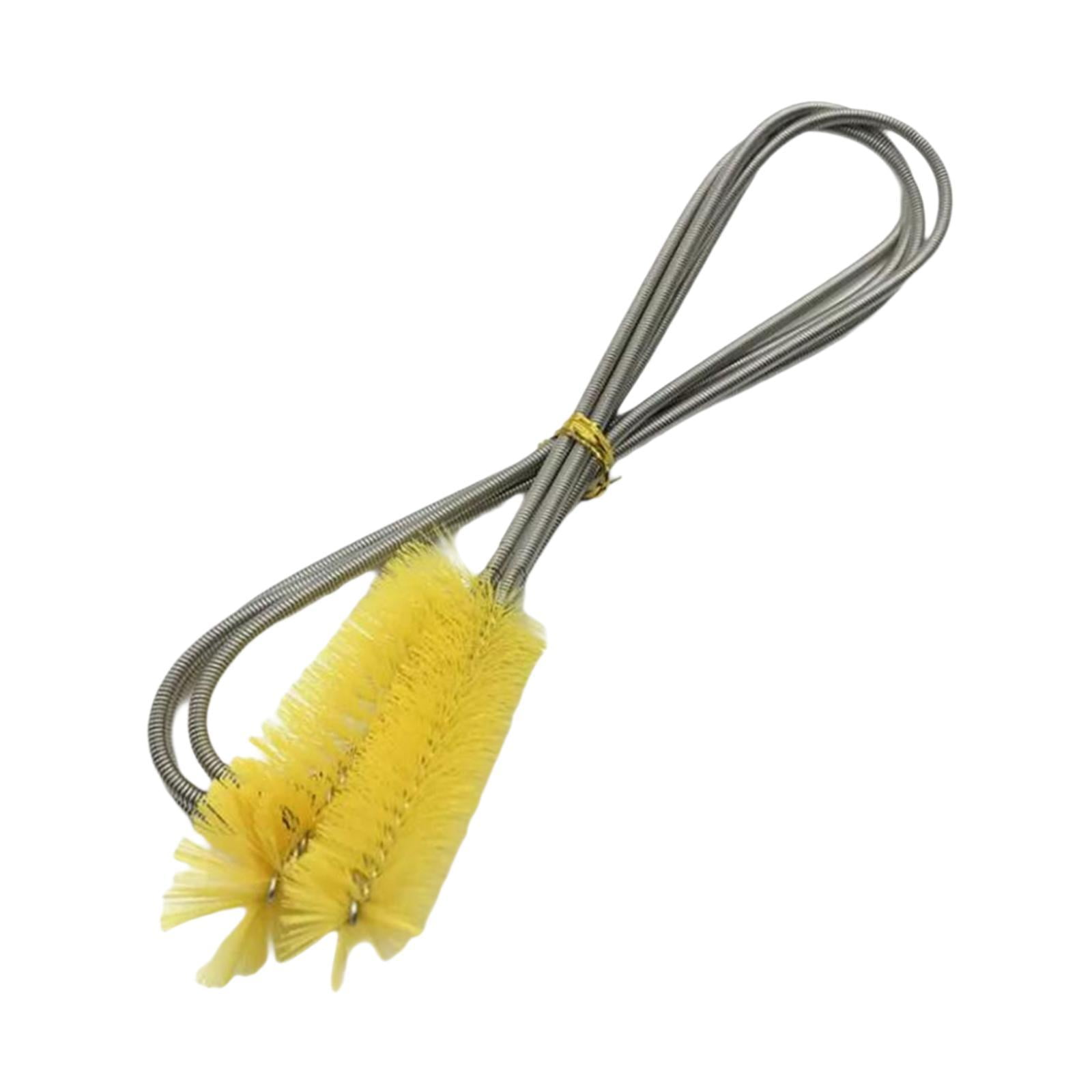 Magideal - Cepillo De Filtro De Acuario Cepillo De Tubería De Nylon Flexible 155 Cm Aparte De Mano De Obra Que Ahorración De La Manguera De Doble Extremo Para Ga Amarillo