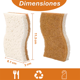 thumbnail image 3 of Pack 12 Esponjas de Cocina Naturales Esponja de Fregado de Celulosa y Coco Biodegradable, 3 of 8