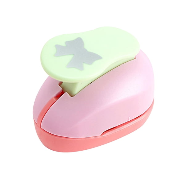 Perforadora para Papel Máquina de Agujeros para Niños Perforadora para Artesanía Suministros para Scrapbooking Diseño Ergonómico Uso Cómodo Adecuada P Corbata de moño