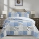 thumbnail image 1 of Quilt Sherpa Estampado Patchwork Celeste King, 1 of 3