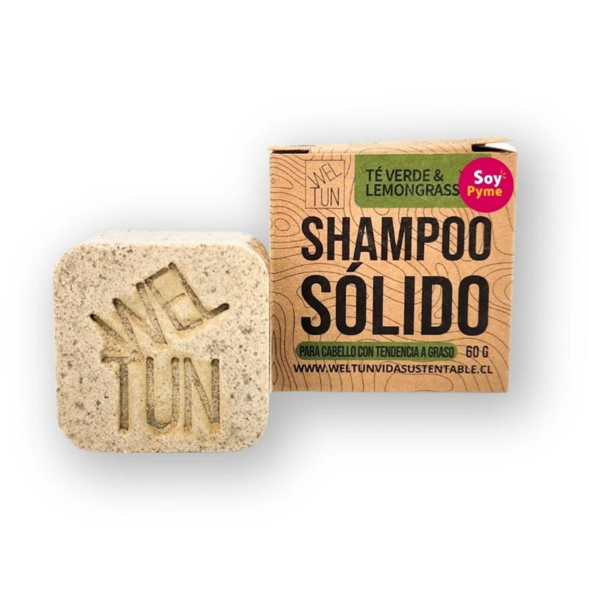 Shampoo Sólido Té Verde & Lemongrass 60 g Weltun Vida Sustentable