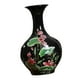 thumbnail image 2 of Florero De Cerámica Negra Lotus Pattern Craft Sharply Glaze Para Estantería Gabinete D, 2 of 3