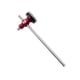 thumbnail image 3 of Cabezal De Martillo De Batería Práctico Para Batería Electrónica Pedales De Bombo Reemplazo Rojo, 3 of 5