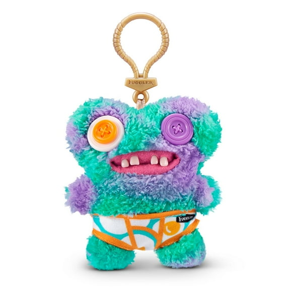 Peluche Llavero Fugglers De 13 Cms De Zuru Verde Y Morado