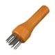 thumbnail image 2 of Herramienta para ablandar carne, pasador de acero inoxidable, resistente al desgaste, fácil de limpiar, práctico mango de madera para ablandar pollo y, 2 of 5