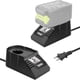 thumbnail image 1 of Cargador de Batería para Ryobi Batería NiCad NiMh de Litio de 18 Voltios Mini Cargador Rápido para P102 P103 P104 P105 P108 P109 P190, 1 of 7
